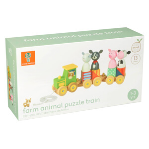 Farm Animal Puzzle Train